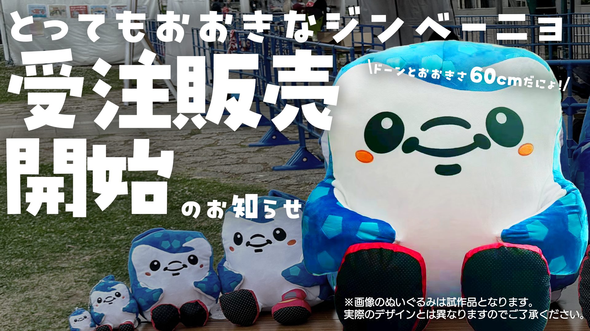 とってもおおきなジンベーニョぬいぐるみ」受注販売開始のお知らせ